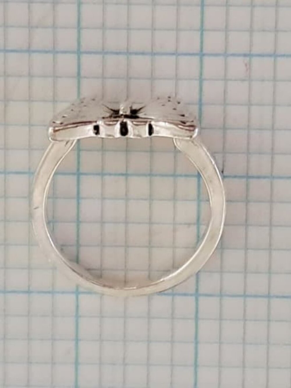 Butterfly silver ring